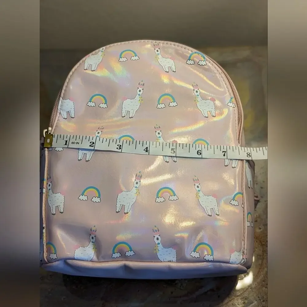Llama Print Small Backpack NWT